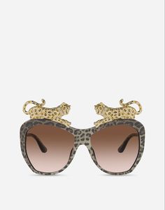 Dolce And Gabbana Eyewear, Latest Sunglasses, Stylish Eyeglasses, Leopard Fashion, Animal Print Fashion, Girly Accessories, Brown Gradient, Christian Siriano