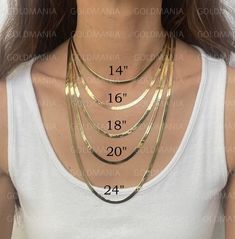 "This elegant solid 14K gold herringbone necklace will make you stand oud in any room. Flexible and shiny, wear this 4mm Thick herringbone alone or with layered necklaces. Comes in 14\" 16\" 18\" 20\" 24\" and features a lobster claw clasp. This Herringbone gold necklace is made of guaranteed 14K solid yellow gold and will be a perfect addition to any jewelry collection 4.0 MM - 14\" - 5.3 Gram 4.0 MM - 16\" - 5.8 Gram 4.0 MM - 18\" - 6.5 Gram 4.0 MM - 20\" - 7.3 Gram 4.0 MM - 24\" - 8.2 Gram Fo Yellow Gold Herringbone Necklace With Snake Chain For Anniversary, Anniversary Snake Chain Necklace, Anniversary Necklace With Tarnish Resistant Snake Chain, Anniversary Snake Chain Necklace Tarnish Resistant, Anniversary Snake Chain Necklace, Tarnish Resistant, Tarnish Resistant Snake Chain Necklace For Anniversary, Gold Chain For Women, Gold Herringbone Necklace, Necklace Real Gold