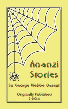 an orange and yellow book cover with a spider on it's web in the center