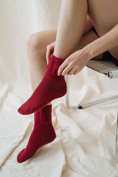 Women Wool Socks, Socks Photoshoot, Womens Wool Socks, Knit Wool Socks, Red Socks, Socks Men, Socks For Women, Wool Socks, Fashion Socks