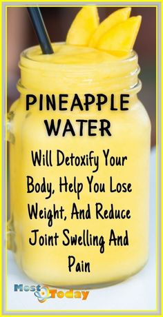 Pineapple Detox, Low Carb Snack, Healthy Drinks Smoothies, Healthy Drinks Recipes, Water Recipes