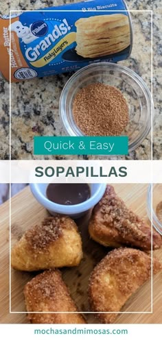 the ingredients to make quick and easy sopapillas