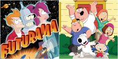 cartoon characters from the television series futurama