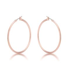 When you want your earrings to speak with more than a whisper these rose gold plated hoops do the trick. People notice studs. People stop and look twice with hoops like these. Lobster Jewelry, Large Silver Hoop Earrings, Rose Gold Hoop Earrings, Hoop Earrings Style, Large Hoop Earrings, Brass Earrings, Gold Hoops, Gold Hoop, To Speak