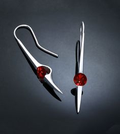 garnet earrings, statement earrings, garnet jewelry, Argentium silver, January birthstone, Mozambique garnet, dangle earrings - 2444 Jewellery Shops, Yucca Valley, Contemporary Earrings, Peridot Earrings, Citrine Earrings, Blue Topaz Earrings, Garnet Jewelry, Argentium Silver, Topaz Earrings