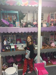 Doll Room Ideas, Barbie Doll Room, My Life Doll Stuff, American Doll House, Ag Doll House, American Girl House, American Girl Doll Room, Our Generation Doll