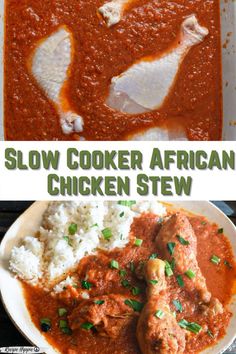 slow cooker african chicken stew is an easy and delicious meal