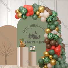 Transform your home or birthday party into a military camp with our Army Theme Balloon Garland Kit. The kit contains balloons and tools to make the ultimate show stopping display. These balloon displays are super simple to create and the perfect addition to your decor for an army theme event! 115pcs Balloon Combination Chrome Gold（5inch*10pcs，10inch*10pcs） Matte Coral（5inch*10pcs，10inch*10pcs） Dusty Green（5inch*15pcs，10inch*20pcs） Natural Sand Color（5inch*10pcs，10inch*5pcs） Caramel Balloon（5inch Jungle Baby Shower Decorations, Balloon Displays, Campfire Party, Camping Theme Party, Birthday 5, Vbs 2024, Balloon Kits, Animal Safari, Garland Arch