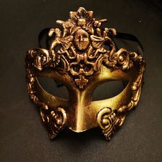 Gold Mens Mask Gladiator Mask  Greek God Mask Masquerade Masks Roman Mens Mask DOLLAR SHIPPING in 24hrs by HigginsCreek on Etsy https://www.etsy.com/listing/216030064/gold-mens-mask-gladiator-mask-greek-god Gothic Masks And Prosthetics For Carnival Theater, Halloween Theater Masquerade Mask, Gold Costume Masks For Halloween, Medieval Masks For Halloween Costume Party, Gold Venetian Mask For Halloween, Gold Venetian Masquerade Mask For Halloween, Venetian Gold Masquerade Mask For Halloween, Gothic Masks For Mardi Gras Theater, Gothic Masks For Theater And Mardi Gras