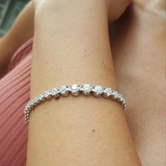 Diamond Tennis Bracelet, White Gold Bracelet, Wedding Jewelry Bracelets, Wedding Bracelets, Tennis Bracelet Diamond, Colorful Bracelets