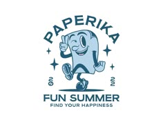 the logo for paperia fun summer find your happiness