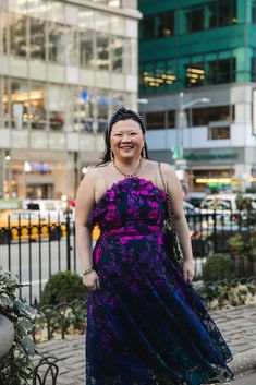 Festive holiday party outfit ideas, festive fashion, party style, and holiday outfit aesthetic - Winter in NYC, colorful winter outfits, mid size winter outfits - Glam in Gotham blogger Mary Higham Outfit For Mid Size Women