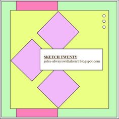 an image of a square and rectangle pattern with the words sketch twenty on it