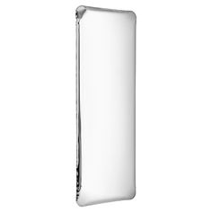 a white rectangular object on a white background with clippings to the side and bottom