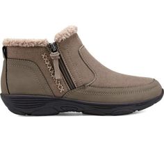 Easy Spirit Severry2 Taupe Faux Shearling Booties Size 8m. Grippy Traction And Cushioned Insoles Bring Reliable Comfort To A Cozy Boot Topped With A Tuft Of Faux Shearling. Brand New In Box. Easy Spirit Shoes, Cozy Boots, Spirit Shoes, Grey Booties, Winter Ankle Boots, Chelsea Ankle Boots, Walking Shoes Women, Wedge Ankle Boots, Brown Booties