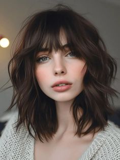 38 Spring Hairstyles with Bangs to Freshen Up Your Look in 2024 Midlength Haircuts With Bangs, Hair 2024, New Hairstyle, Haircut And Color, Spring Hairstyles, Short Hair With Bangs, Medium Hair Cuts