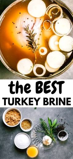 the best turkey brine recipe in a pan