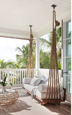 the instagram page for instagram com shows an image of a porch with hammock