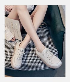 SPECIFICATIONS Genuine Leather Women Casual Shoes Plus Size Spring Vulcanized Shoes Ladies Skate Shoes Autumn Small White Sneakers Brand Name: CXJYWMJL Upper Material: Genuine Leather Upper-Genuine Leather Type: Cow Leather Origin: Mainland China Heel Height: Med (3cm-5cm) Shoes Type: Other Fashion Element: Sewing Department Name: Adult Season: Spring/Autumn Model Number: 219 Pattern Type: Solid Insole Material: Pigskin Fit: Fits true to size, take your normal size Lining Material: PU Closure Ty Trendy Walking Shoes With Rubber Sole And Round Toe, Trendy Walking Shoes With Rubber Sole, Trendy Canvas Shoes With Contrast Sole And Round Toe, Spring Skate Shoes With Contrast Sole And Round Toe, Comfortable Slip-on Skate Shoes With Vulcanized Sole, Casual White Slip-on Platform Sneakers, Trendy Closed Toe Canvas Shoes With Laces, White Round Toe Canvas Shoes, Trendy Canvas Shoes With Laces And Closed Toe