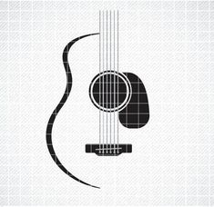 an acoustic guitar with the strings down