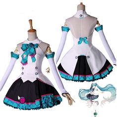 We offer products for all sorts of occasions, such as Halloween, Carnaval, Dress up parties, Cosplay Conventions, Birthdays, or just Fun occasions.  Best Vocaloid Cosplay Online. Cos Jacket, Hatsune Miku Costume, Hatsune Miku Outfits, Cosplay Miku, Future Concert, Magical Girl Outfit, Vocaloid Cosplay, Miku Cosplay, Plus Size Costumes