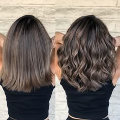 Ash Brown Balayage Cool Tone, Dark Ash Brown Hair Color Brunettes, Soft Balayage On Dark Hair, Balayage Hair Asian, Blended Brunette, Asian Highlights, Haircut Transformation, Brunette Balayage Hair, Brunette Color