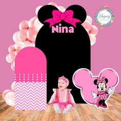 🎀✨ Step into Minnie's Magical World with Our Personalized Coroplast Backdrop & Props! 🎈🐭 Make your child's birthday dreams come true with our enchanting Minnie Mouse themed backdrop and props, all personalized and crafted from durable coroplast! 🌟 Customized Charm: Transform your party space into Minnie's Bow-tique with our personalized backdrop featuring your child's name. It's the perfect setting for a bow-tastic celebration! 🎈 Personalized Props: Add an extra touch of magic to your child Personalized Backdrop, Backdrop Props, Minnie Bow, Minnie Ears, Magical World, Birthday Decor, Dreams Come True, Miami Fl, Kid Names