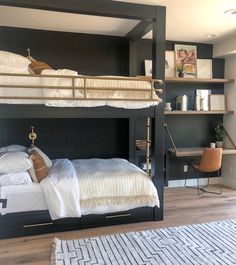 two bunk beds are shown in this instagram