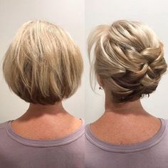 Short Hair Tutorial, Short Wedding Hair, Penteado Cabelo Curto, Short Hair Updo, Go Up, Bride Hairstyles, Bridesmaid Hair