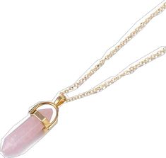 Spiritual Rose Gold Pendant Crystal Necklace, Rose Gold Spiritual Crystal Gemstone Necklaces, Elegant Rose Gold Crystal Necklace For Healing, Healing Rose Gold Crystal Necklace With Gemstone, The Heart Chakra, Strong Energy, Open Your Heart, Quartz Crystal Necklace, Rose Quartz Crystal