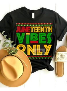 Juneteenth Tshirt❤ Pictured as shown Gildan Unisex Tee DTF Unisex Black T-shirt For Summer, Black Unisex T-shirt For Summer, Black Hip Hop T-shirt With Funny Print, Multicolor Hip Hop T-shirt For Summer, Unisex Black T-shirt With Funny Print, Black Unisex T-shirt With Funny Print, Juneteenth Shirt Ideas, Juneteenth Tshirts, Juneteenth Shirts