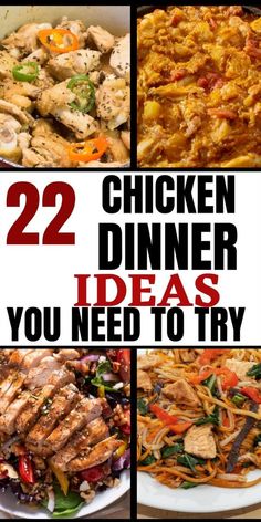 Would you love to try chicken dinner ideas? Don't worry you're in the right place. I like dinner ideas and these are chicken ideas you'll like. If you'll like to make chicken for dinner then this pin is for you so don't hesitate and check them out. Chicken Dinner Ideas, Chicken For Dinner, Easy Chicken Dinner, Chicken Ideas, Cook Chicken Breast, Foodie Recipes, Chicken Dinner Recipes