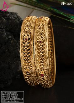 Bangels Models Gold, Gold Bangles For Bride, Gold Bangle For Women Classy, Antique Bangles Indian Gold, Gold Bala Design, Edgy Engagement Ring, Stylish Gold Earrings