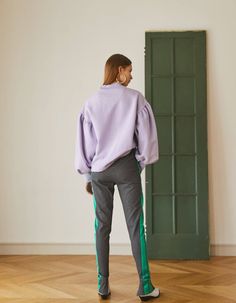 Pax Sweat Shirts– NOT JUST A LABEL Sweat Shirts, Lavender Color, Green Satin, Embroidery Logo, Elastic Band, Heather Grey, Topshop, Normcore, Lavender