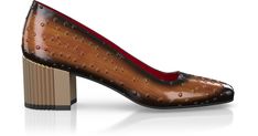 Women`s Luxury Block Heel Shoes are handcrafted by individual order. Upper material is made by premium leather, stamped leather. Insole and lining materials - leather. Your new shoes will be handcrafted especially for you and delivered for free to your home or office in 1-2 weeks. Included option for free return and remake if the shoes do not fit.Only now all this is available at an exclusive price of $247.00.Proceed with you order now. Luxury Brown Almond Toe Court Shoes, Luxury Heels For Galas With Leather Lining, Luxury Heels With Leather Lining For Galas, Luxury Leather Court Shoes With Leather Sole, Luxury Heels With Wooden Heel And Almond Toe, Luxury Leather Shoes With Block Heel, Luxury Calf Leather Shoes With Sculpted Heel, Luxury Leather Court Shoes With Sculpted Heel, Luxury Leather Shoes With Block Heel And Leather Lining