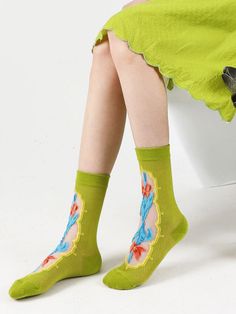 Step into whimsical charm with our Adorable Printed Socks. These socks feature a variety of cute and playful prints that are sure to bring joy to your day. From charming animals to fun patterns, there's something for everyone in our collection. Crafted from soft and cozy materials, these socks offer both comfort and style. Whether you're lounging at home or adding a pop of personality to your outfit, our adorable printed socks are the perfect choice. Treat your feet to a dose of cuteness with ou Cute Multicolor Socks For Gifts, Casual Socks For Gift, Casual Summer Socks As Gift, Casual Summer Socks For Gift, Casual Summer Socks For Gifts, Playful Summer Socks For Gifts, Playful Summer Socks As A Gift, Cute Green Socks For Stocking Stuffers, Multicolor Socks For Summer Gifts