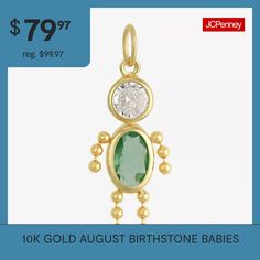 Included: 1 Pendant(s)Features: Family Jewelry, Quick ShipSetting: BezelShape: KnotStone Cut: OvalStone Millimeter Measurement: 6 Mm Length, 4 Mm WidthMetal Color: YellowPendant Length: 17.5mmPendant Width: 7mmCare: Wipe CleanStone Type: 1 Cubic Zirconia, 1 Simulated PeridotAuthenticity: Genuine StoneMetal: 10k GoldPendant & Charms Type: PendantsAssembled in the US from Imported Materials Family Jewelry, Family Jewellery, August Birthstone, August Birth Stone, 10k Gold, Type 1, Cubic Zirconia, Pendant Necklace