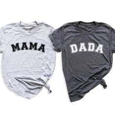 👨‍👩‍👦 Show off your parental pride with our Dada Mama T-Shirt! 🌟 Perfect for celebrating parenthood together! 😍 Get yours now and match with your partner! For different Mother's Day t-shirt designs, please take a look at our Mother's Day collection. https://www.greatwoodboutique.com/collections/mothers-day-tee-shirts Casual Unisex T-shirt For Family, Matching Crew Neck T-shirt For Father's Day, Family Matching T-shirt For Father's Day, Matching Family Graphic Print T-shirt, Unisex Black T-shirt For Family, Mother's Day Crew Neck T-shirt, Unisex Cotton T-shirt For Family Occasions, Family Matching Cotton T-shirt With Name Print, Casual Unisex T-shirt For Family Events