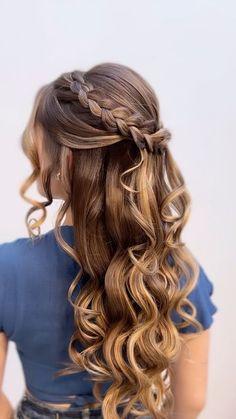 Cute Prom Hairstyles, Formal Hairstyles For Long Hair, Simple Prom Hair, Ball Hairstyles, Dance Hairstyles, Prom Hairstyles For Long Hair, Hairdo For Long Hair