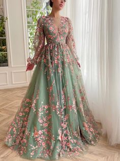 Blushed Rose Bouquet Gown | Teuta Matoshi