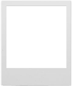 an empty white photo frame on a white background