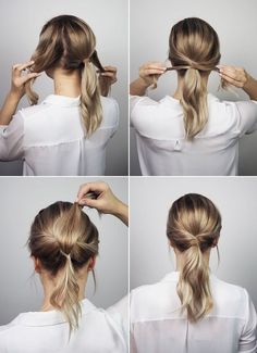 24 Easy Step by Step Hair Tutorials Office Hairstyles, Complete Makeup, Blond Balayage, Peinados Fáciles Para Cabello Corto, Work Hairstyles, Makeup Homecoming, Bridesmaid Makeup, Homecoming Makeup