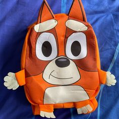 Small Bingo Backpack From Bluey (8.5"X10.5") With Adorable Ears, Hands, And Feet! Brand New. Cartoon Backpack For Playtime, Character Backpack For Playtime, Character Bags For Back To School Playtime, Character Backpack For Playtime And Back To School, Bluey Y Bingo, Batman Backpack, Bingo Bluey, Vans Marvel, Sparkle Purse