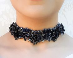 BUY 1 GET 1 FREE Crystal Stones Detachable Handmade Black Collars, Best Mom Gifts , Faux Beaded Collar - Etsy Saudi Arabia Party Black Choker With Rhinestones, Black Rhinestone Party Choker, Party Black Rhinestone Choker, Best Mom Gifts, Asian Style Dress, Beaded Collar, Buy 1 Get 1 Free, Crystal Stones, Mom Gifts