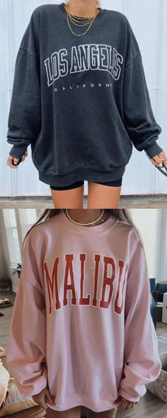 Casual Style Sweatershirts For Female Style Sweatshirts, Clothes Streetwear, Oversized Hoodies, Sweat Shirts, Cute Sweatshirts, Cute Comfy Outfits, Sporty Outfits, Cute Summer Outfits, Casual Pullover