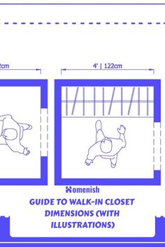 A walk-in closet can range anywhere from 4 x 4 feet to 7 x 10 feet, depending on the factors above. Smaller walk-in closets can be designed within a 25 sq ft space, while a master walk-in closet is generally larger, with a minimum size of 7' x 10' or 70 sq ft. Walk-in closets were once considered a luxury but are becoming more mainstream as people prioritize organization space and having time to themselves to get ready. To design your own walk-in 10 X 10 Closet Layout, Walkin Closet Dimension, Closet Dimensions Walk In, Walk In Wardrobe Size, Minimum Width For Walk In Closet, Walking Closet Dimensions, Master Closet Dimensions Walk In, Walk In Closet Addition Plans, Walk In Closet Master Bath