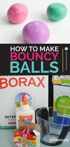 how to make bouncey balls with borax