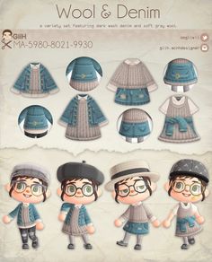 an old fashion paper doll with many different outfits