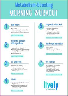 a poster with the words,'metalism - boostering morning workout'in blue and