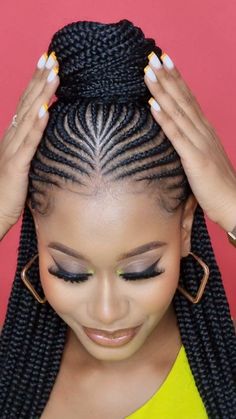 Fishtail Bolla With Braids, Corn Rolls And Box Braids, Latest Ghana Weaving Hairstyles 2024, Mwongezo Lines Hairstyles, Half Braided Hairstyles Cornrows, African Braids Hairstyles 2024, Lines Braids Hairstyles, Pencil Lines Braids Styles, Cornrow Ponytail With Curls